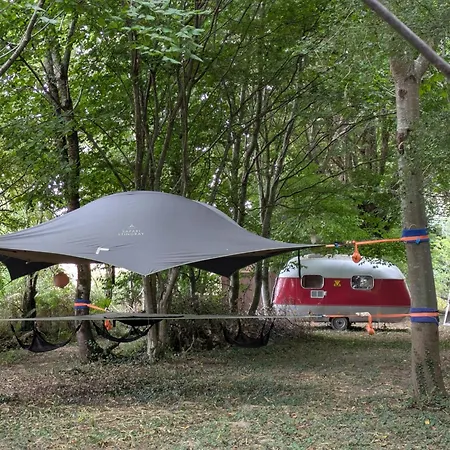 Bus Magique Avec Tente Glamping Lyxtält *
